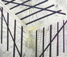 Untitled 30 in x 36 in - Oil - Acrylic Spray Paint on Panel - 2009